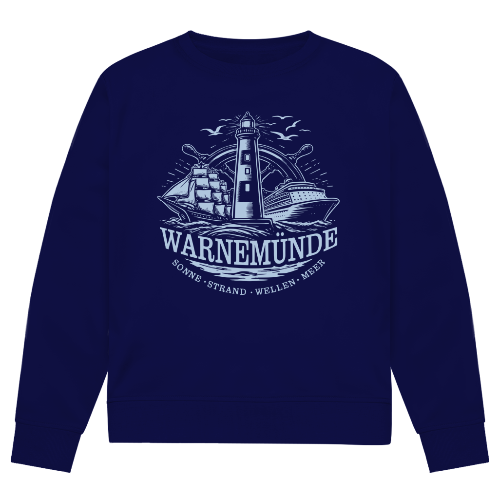 Sweatshirt Herren  "Warnemünde Leuchtturm" #500 - einseitiger Druck