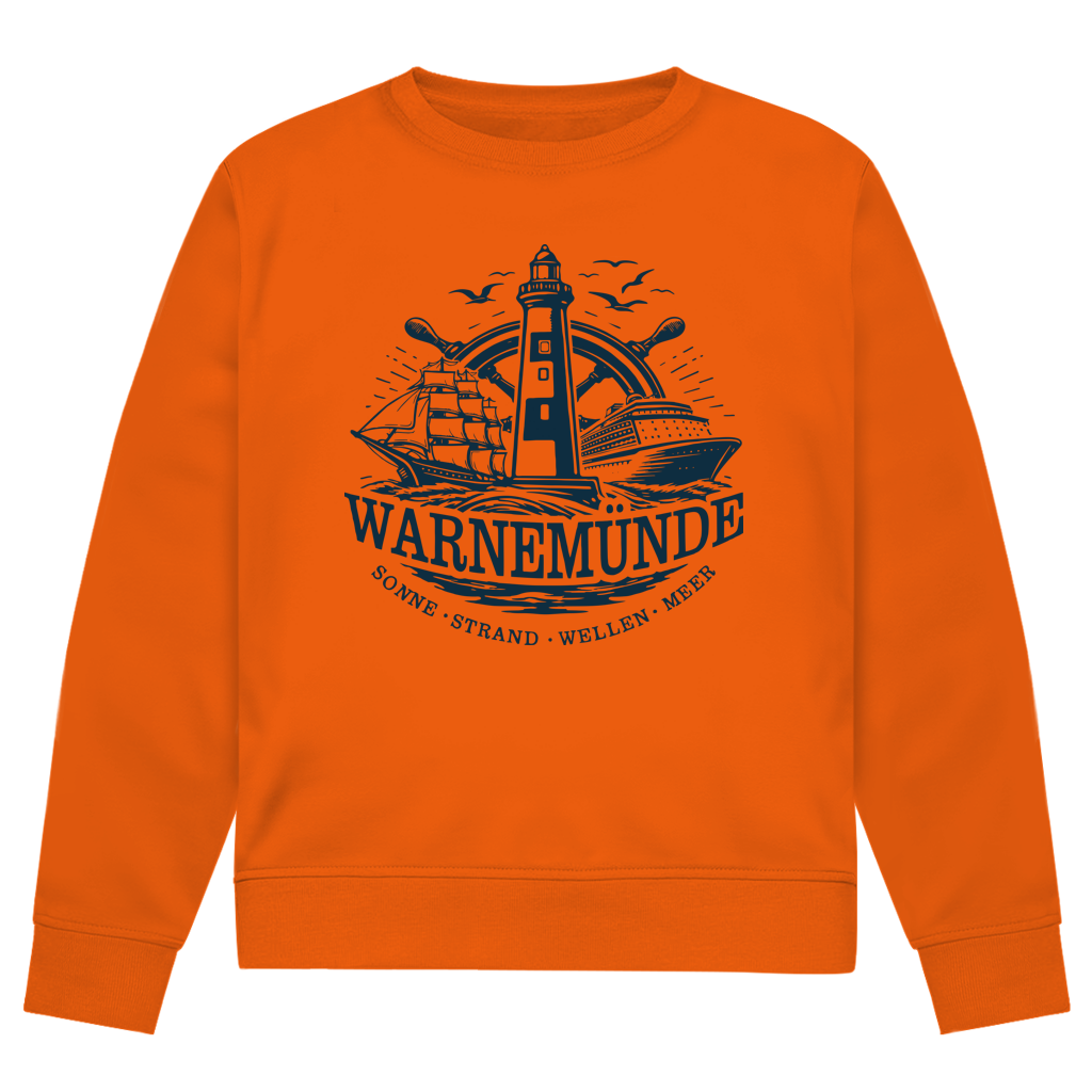 Sweatshirt Herren  "Warnemünde Leuchtturm" #500 - einseitiger Druck