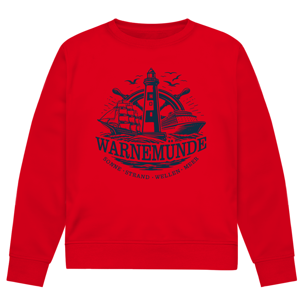 Sweatshirt Herren  "Warnemünde Leuchtturm" #500 - einseitiger Druck