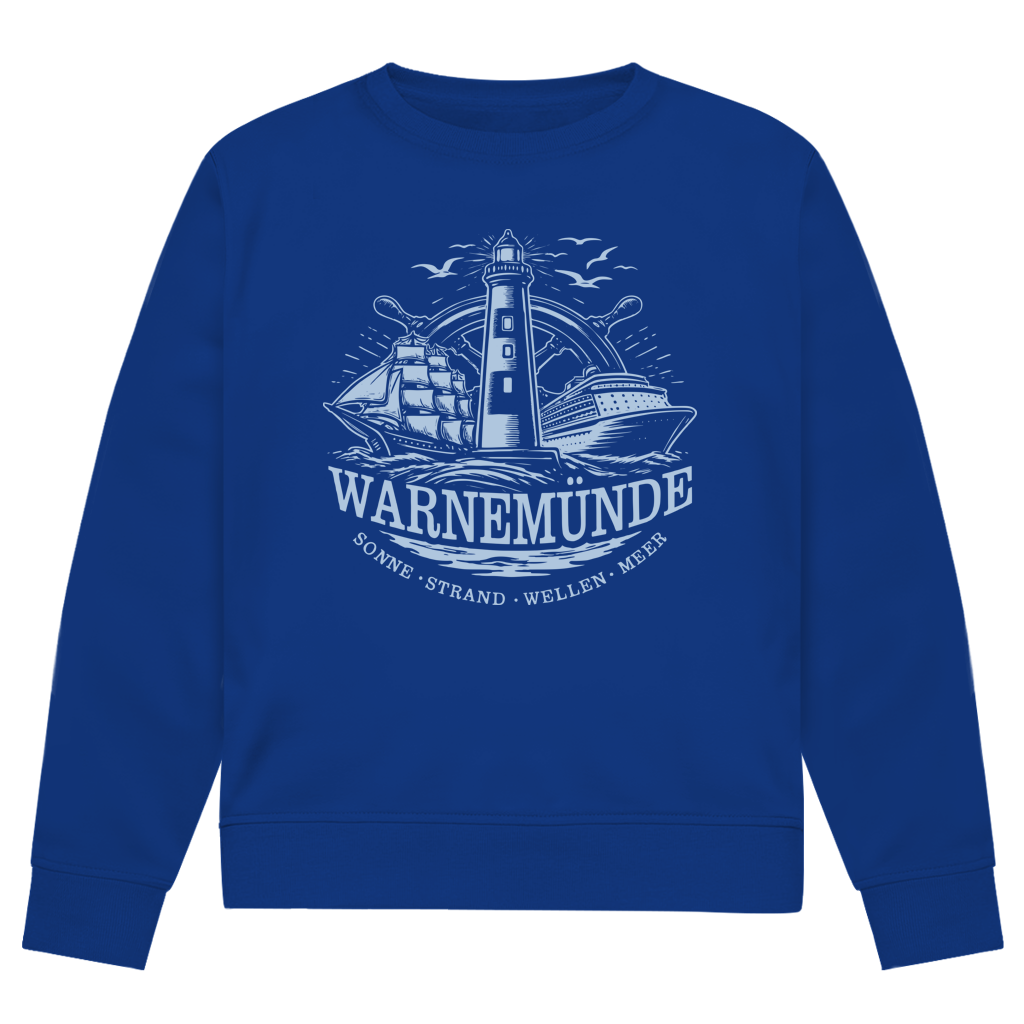 Sweatshirt Herren  "Warnemünde Leuchtturm" #500 - einseitiger Druck