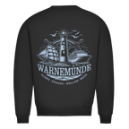 Sweatshirt Herren "Warnemünde Leuchtturm" #500 - beidseitiger Druck