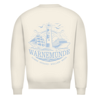 Sweatshirt Herren "Warnemünde Leuchtturm" #500 - beidseitiger Druck