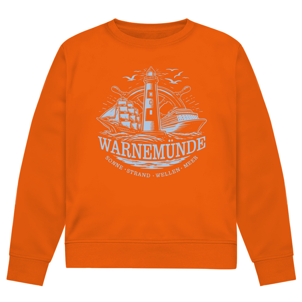 Sweatshirt Herren "Warnemünde Leuchtturm" #500 - beidseitiger Druck