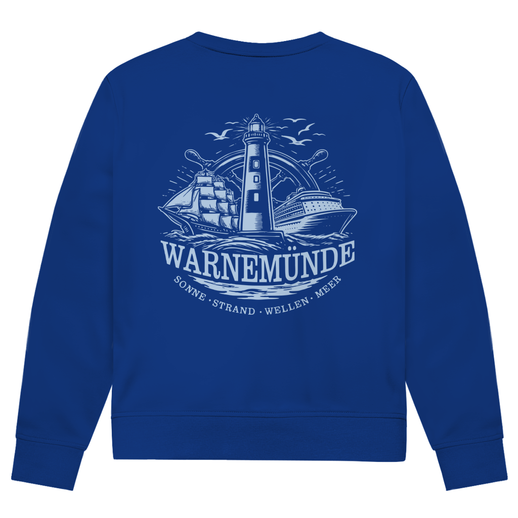 Sweatshirt Herren "Warnemünde Leuchtturm" #500 - beidseitiger Druck