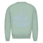 Sweatshirt Herren "Warnemünde Leuchtturm" #500 - beidseitiger Druck