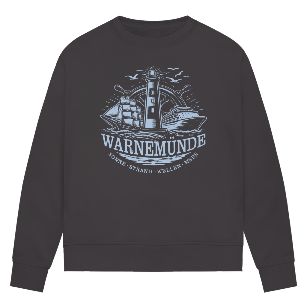 Sweatshirt Damen "Warnemünde Leuchtturm" #500