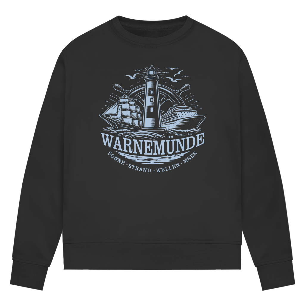 Sweatshirt Damen "Warnemünde Leuchtturm" #500