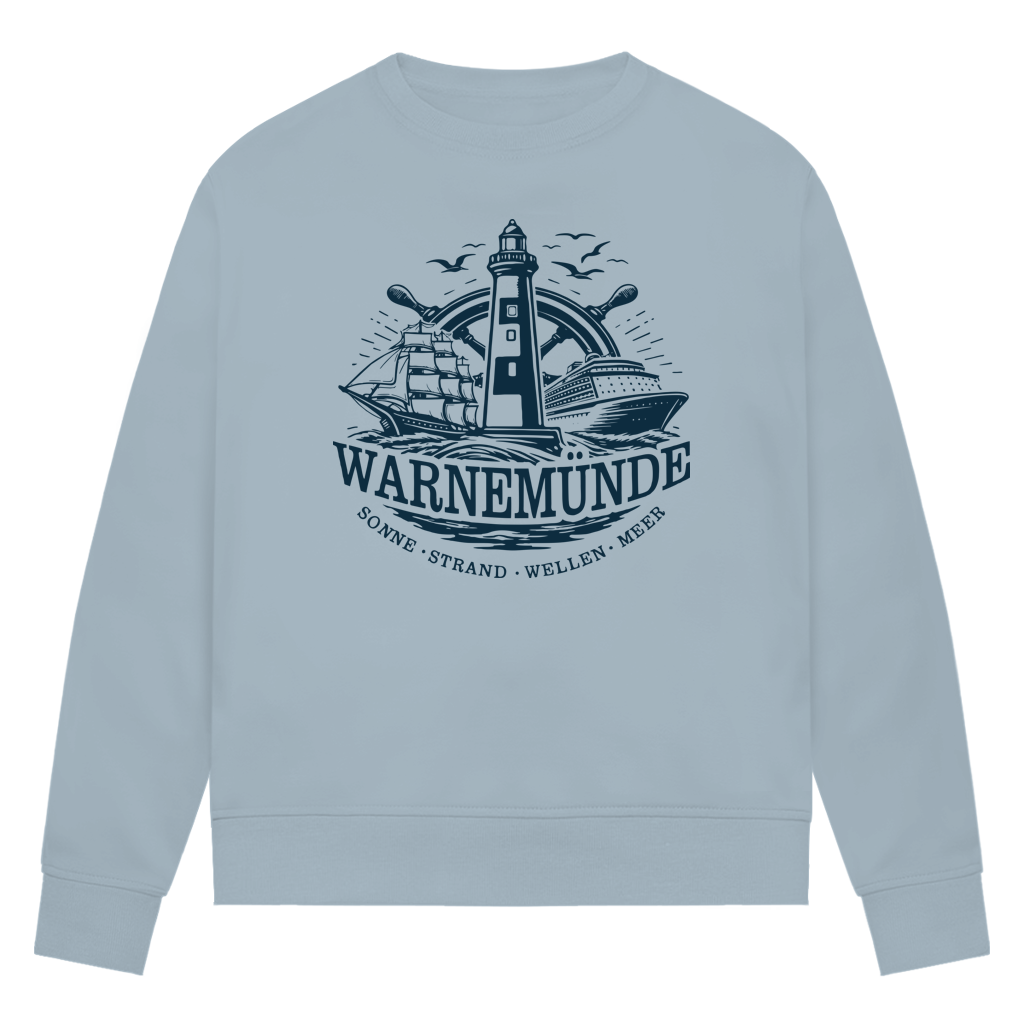 Sweatshirt Damen "Warnemünde Leuchtturm" #500