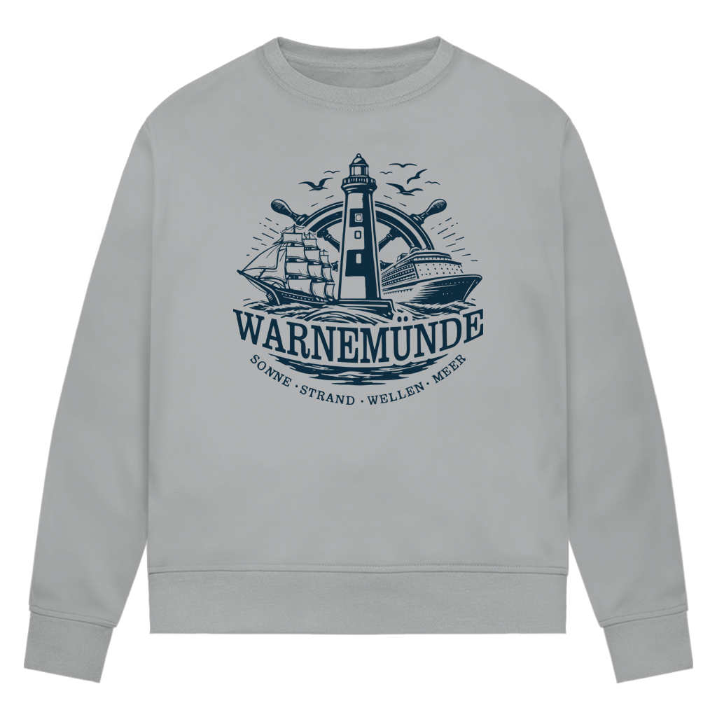 Sweatshirt Damen "Warnemünde Leuchtturm" #500
