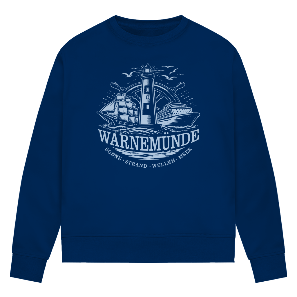 Sweatshirt Damen "Warnemünde Leuchtturm" #500