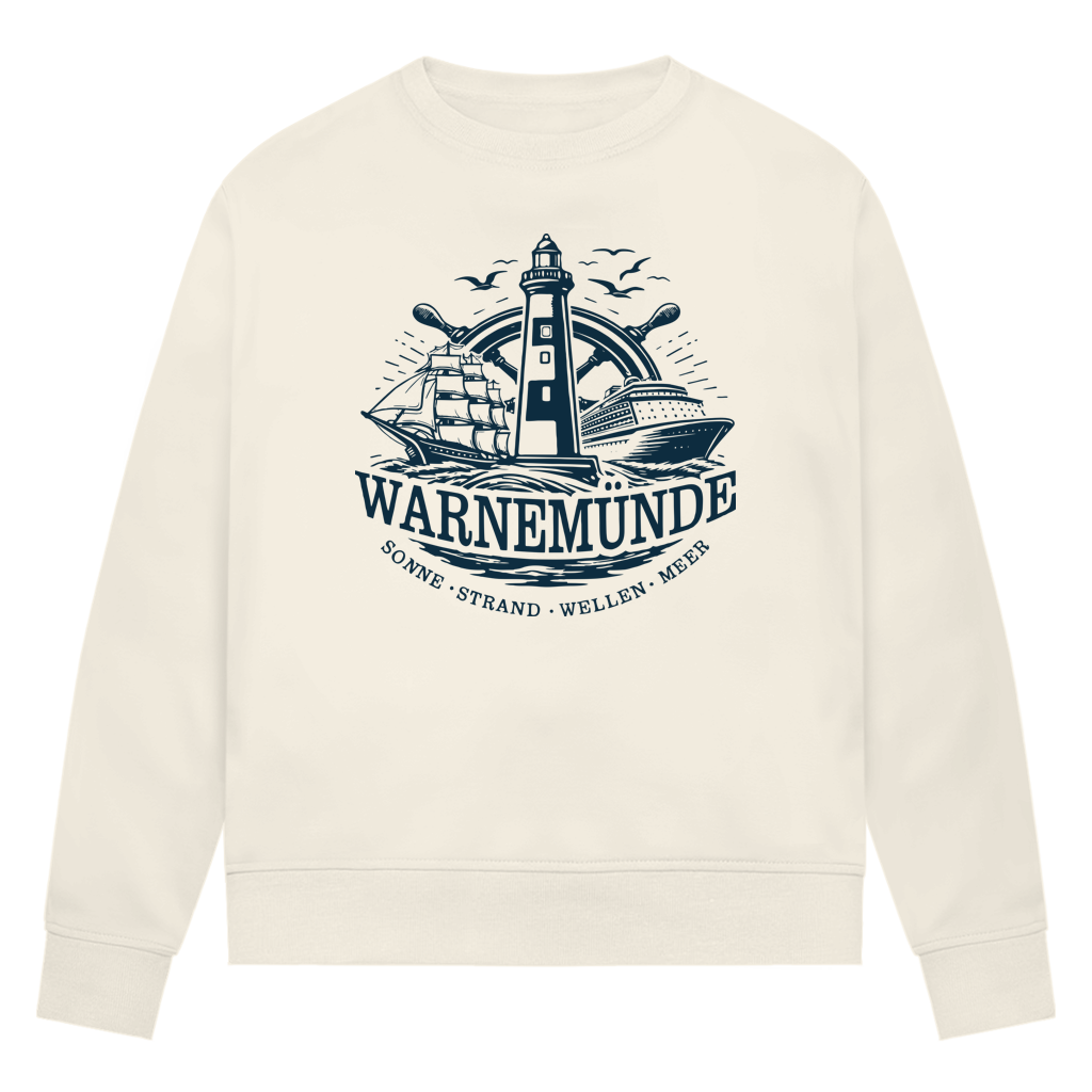Sweatshirt Damen "Warnemünde Leuchtturm" #500