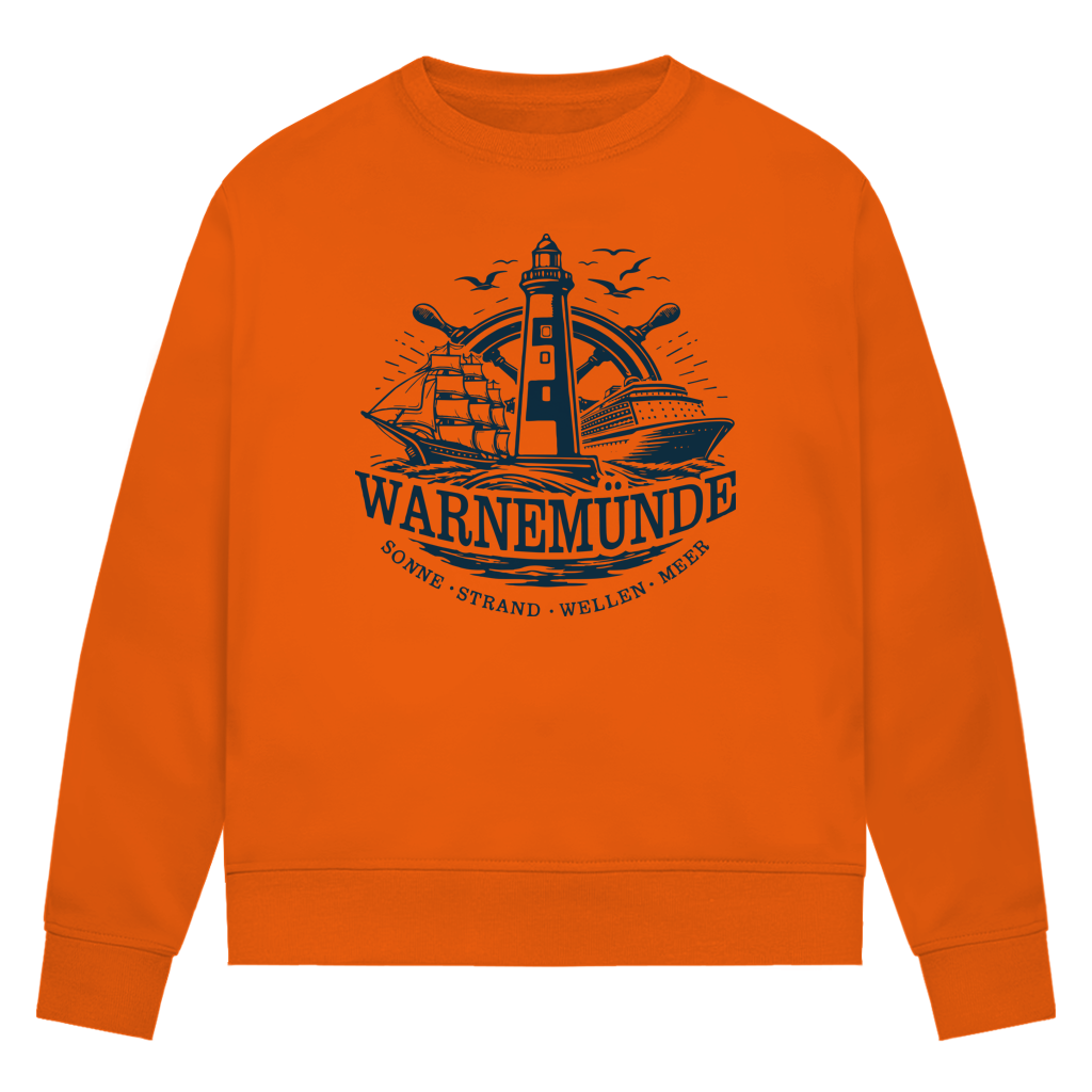 Sweatshirt Damen "Warnemünde Leuchtturm" #500