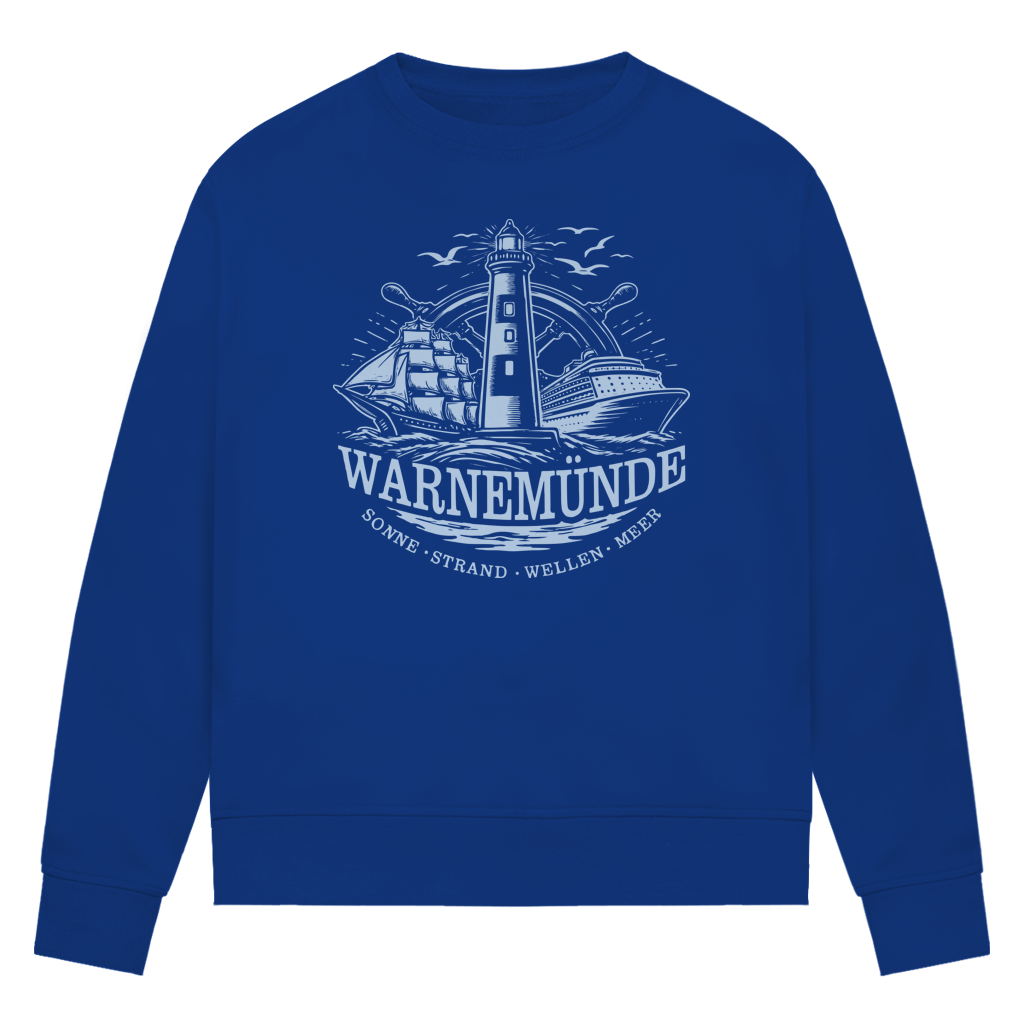 Sweatshirt Damen "Warnemünde Leuchtturm" #500