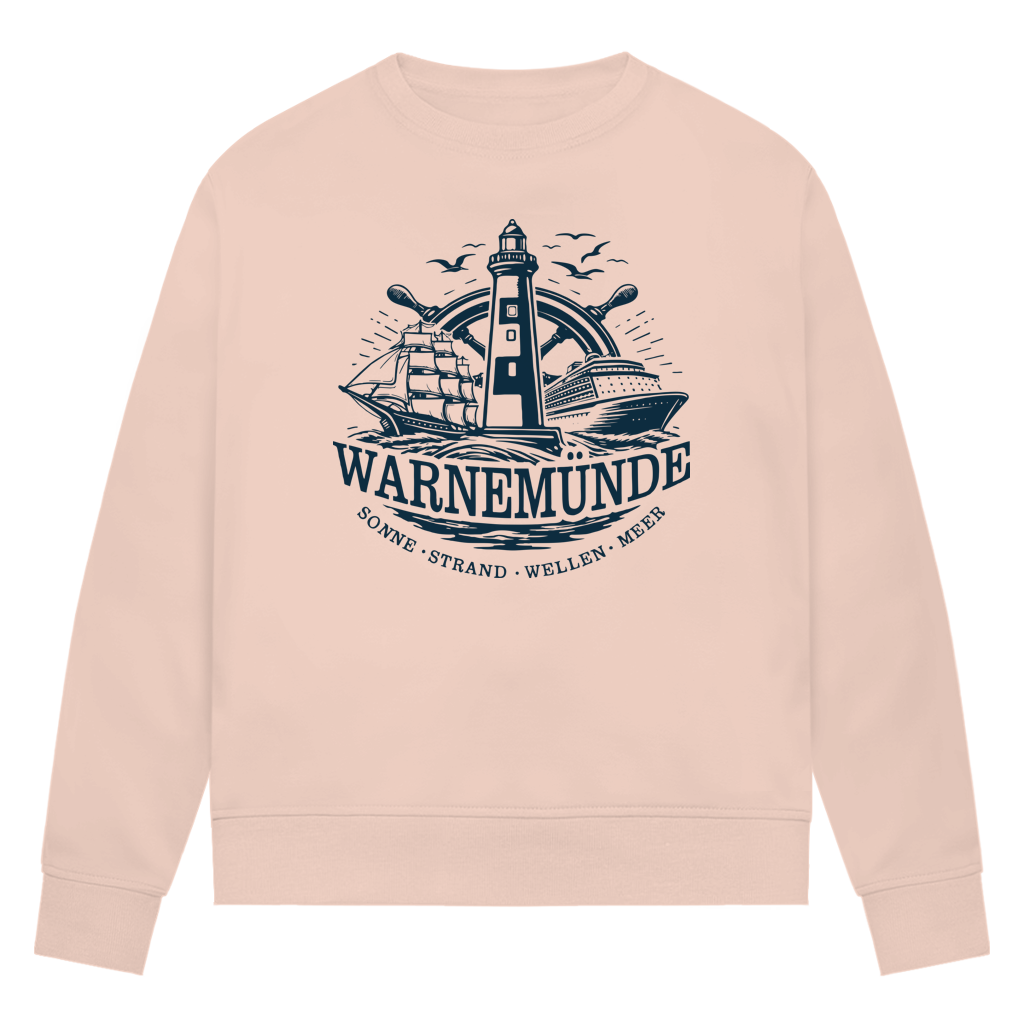 Sweatshirt Damen "Warnemünde Leuchtturm" #500