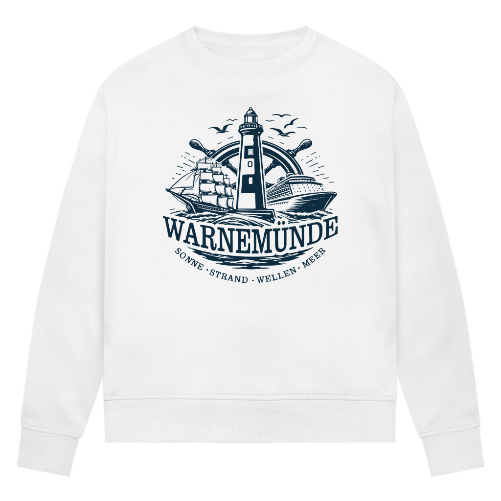 Sweatshirt Damen "Warnemünde Leuchtturm" #500
