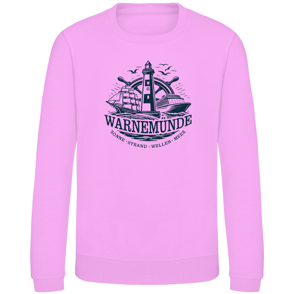 Sweatshirt Kinder  "Warnemünde Leuchtturm" #500