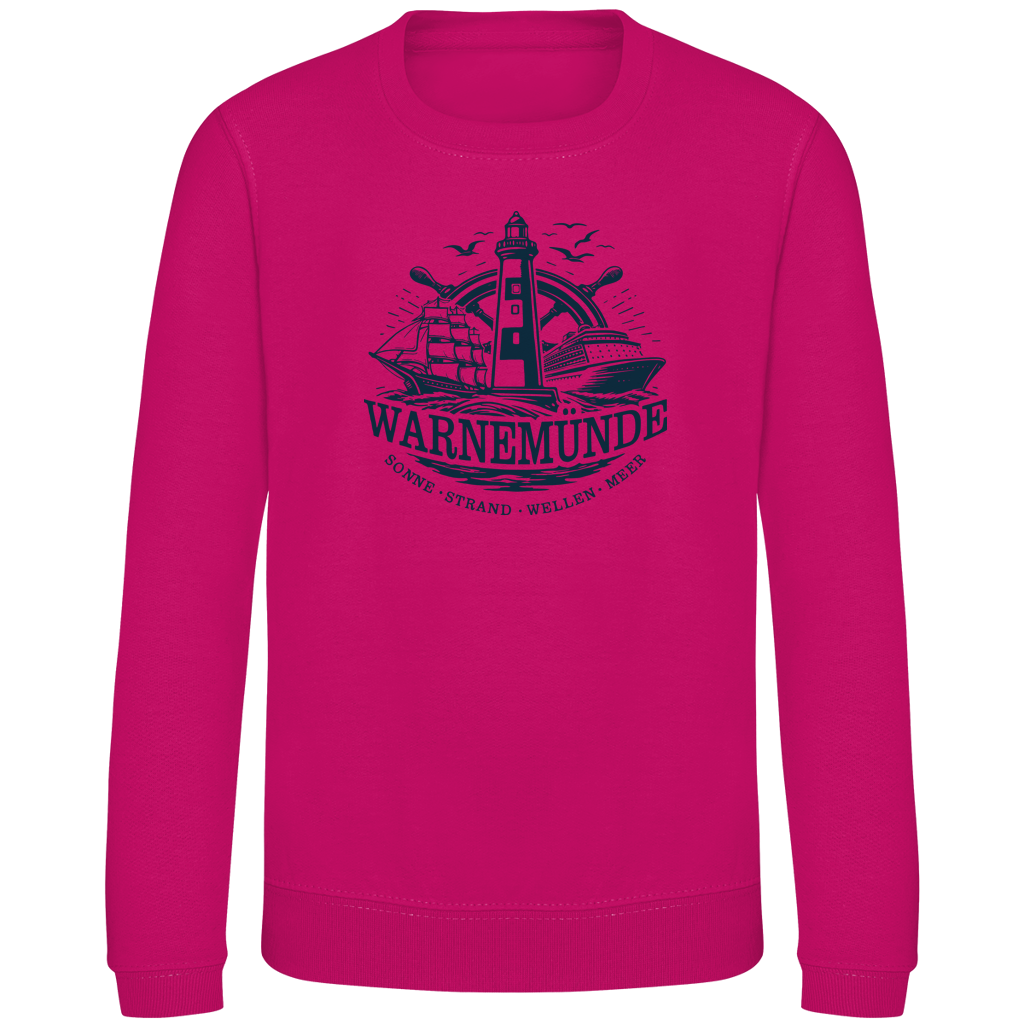 Sweatshirt Kinder  "Warnemünde Leuchtturm" #500