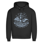 Hoodie Herren "Warnemünde Leuchtturm" #500 - beidseitiger Druck