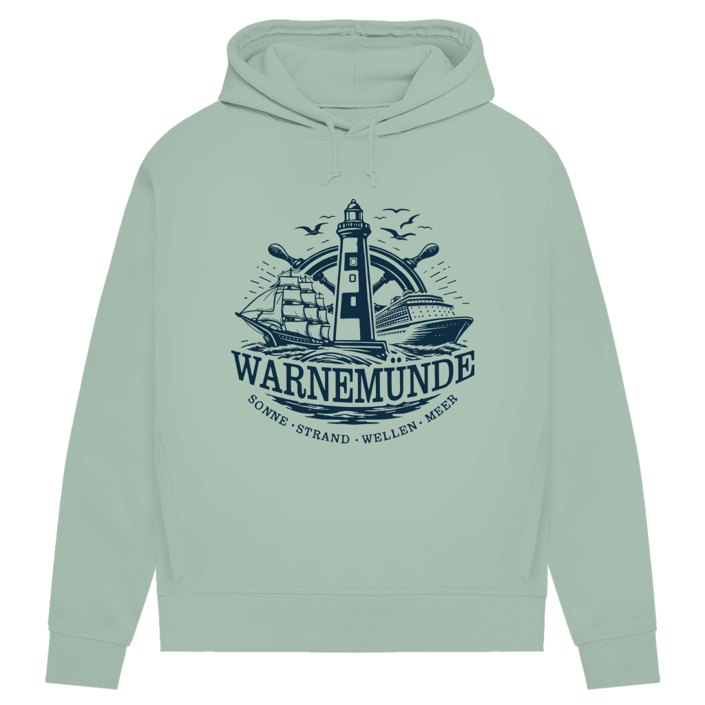 Hoodie Damen "Warnemünde Leuchtturm" #500