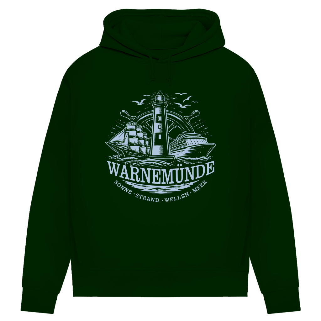 Hoodie Damen "Warnemünde Leuchtturm" #500