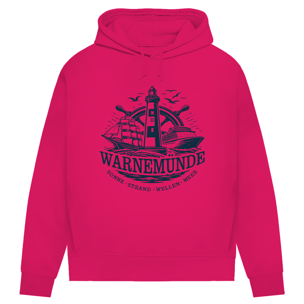 Hoodie Damen "Warnemünde Leuchtturm" #500
