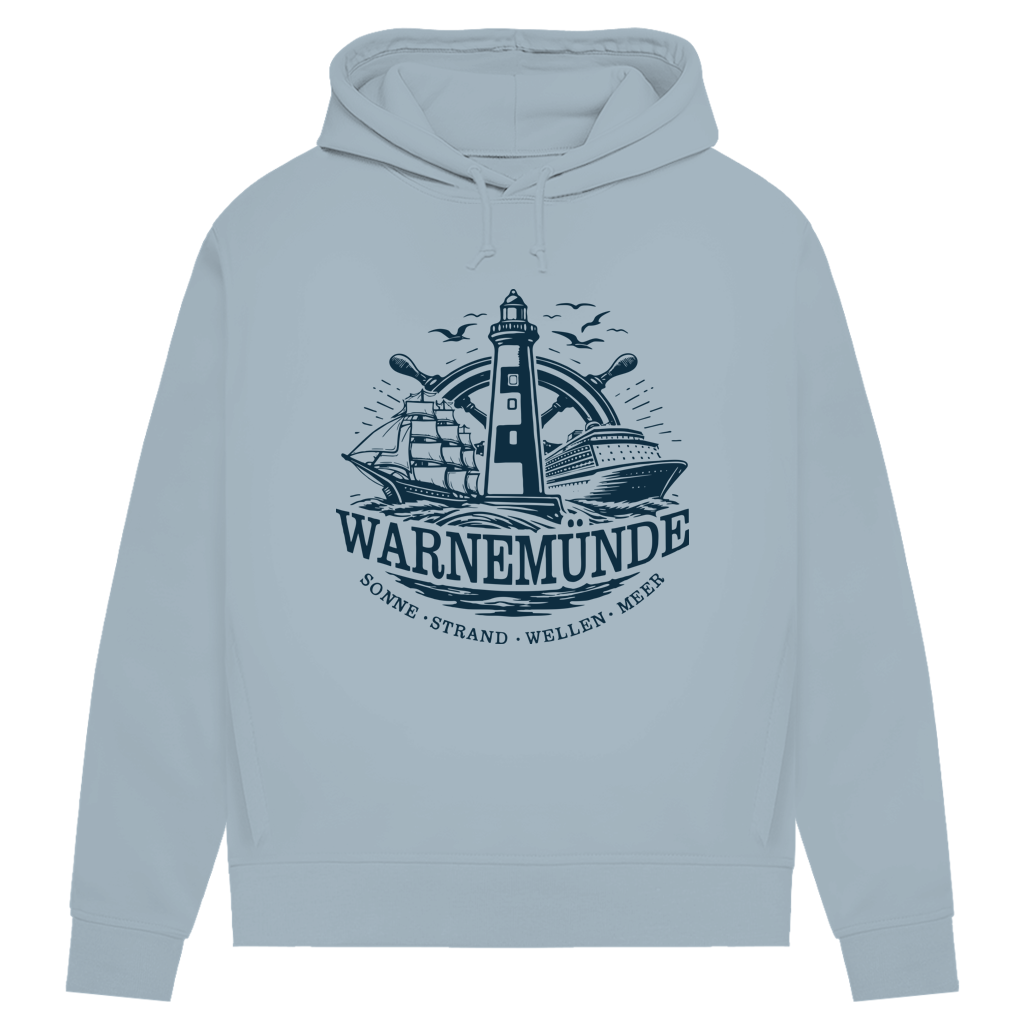 Hoodie Damen "Warnemünde Leuchtturm" #500