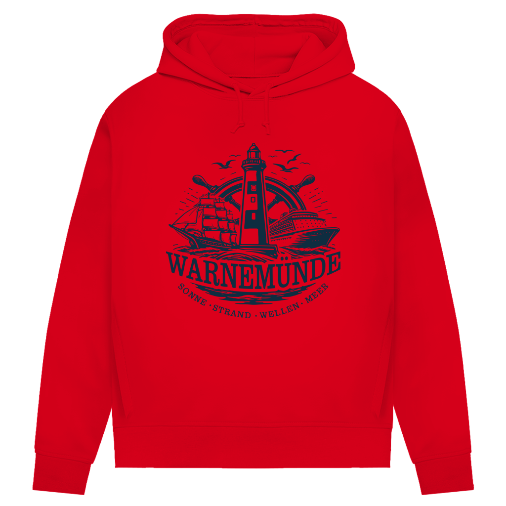 Hoodie Damen "Warnemünde Leuchtturm" #500