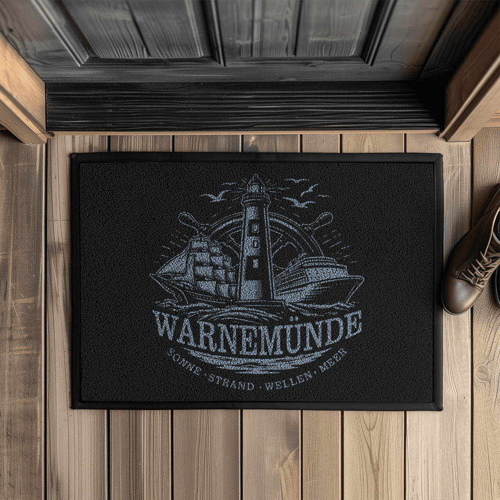 Fußmatte "Warnemünde Leuchtturm" #500