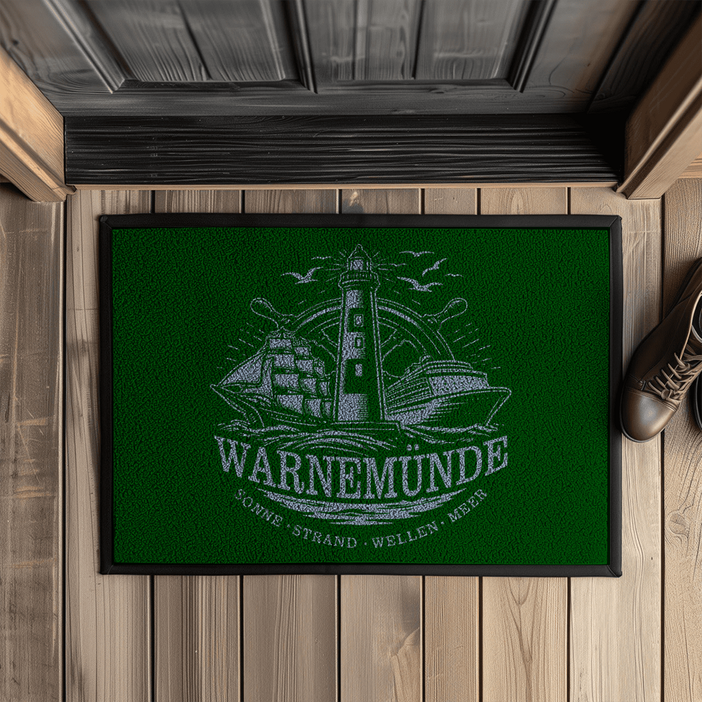 Fußmatte "Warnemünde Leuchtturm" #500