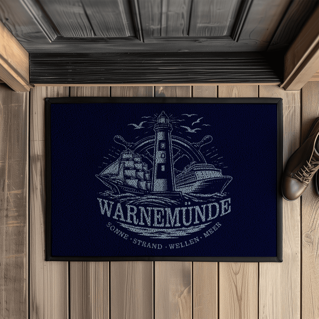Fußmatte "Warnemünde Leuchtturm" #500