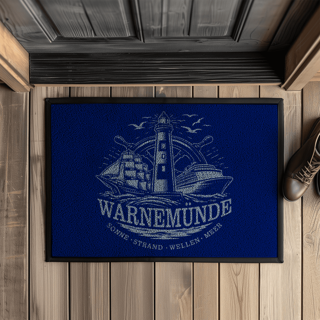 Fußmatte "Warnemünde Leuchtturm" #500