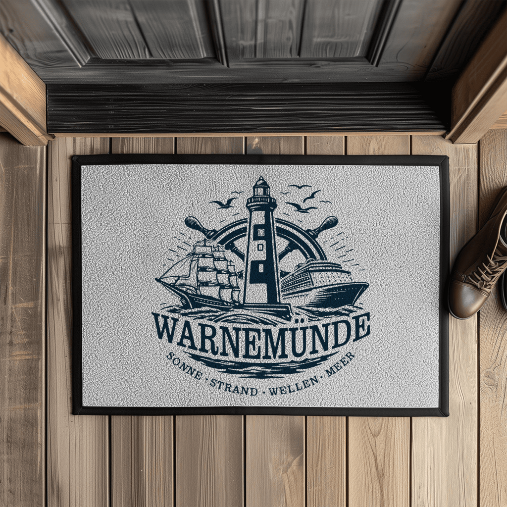 Fußmatte "Warnemünde Leuchtturm" #500
