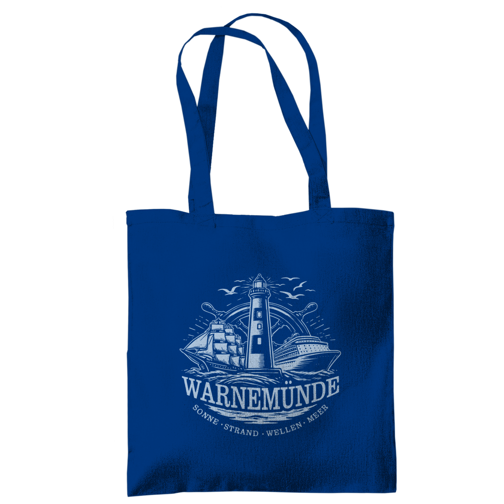 Baumwolltasche  "Warnemünde Leuchtturm" #500