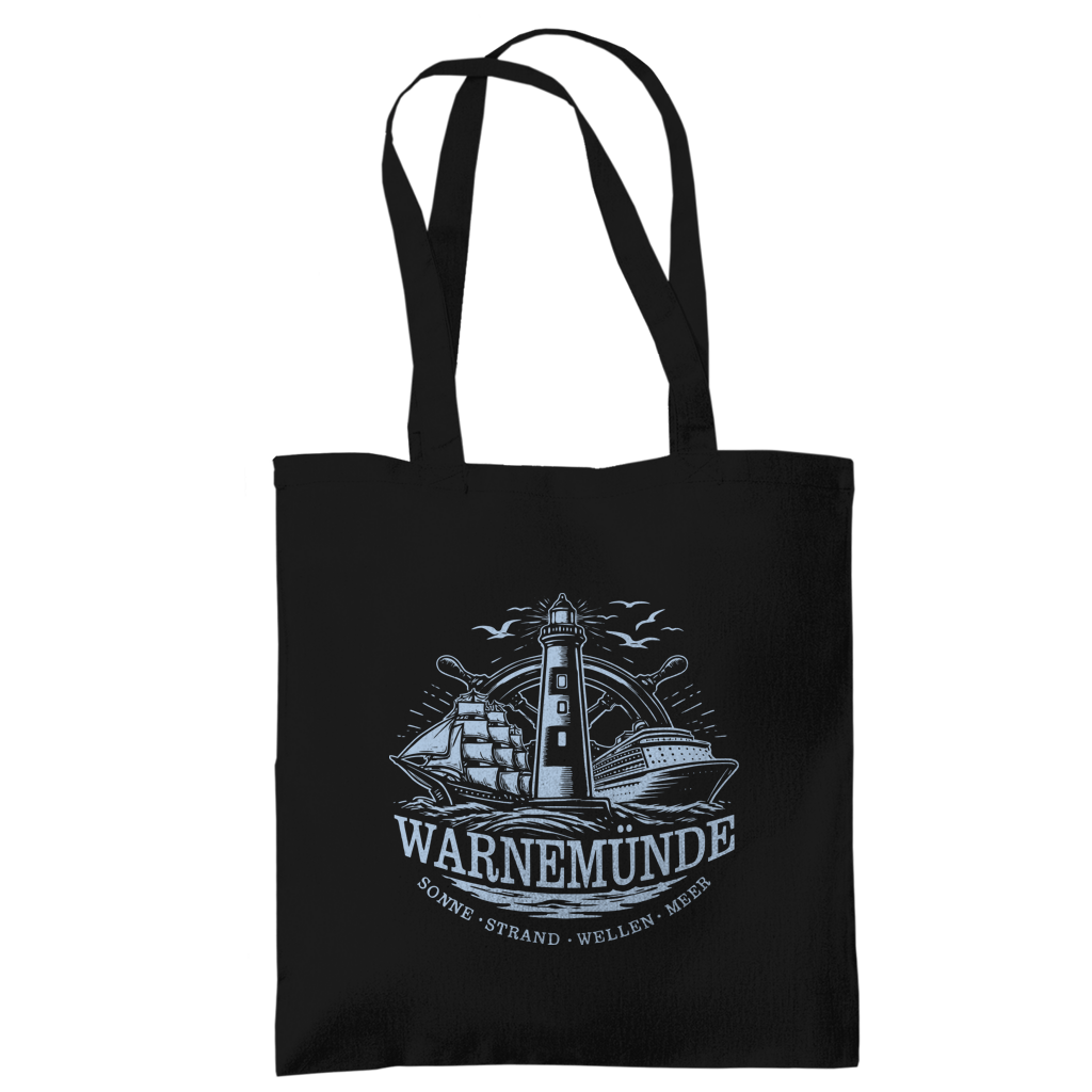 Baumwolltasche  "Warnemünde Leuchtturm" #500