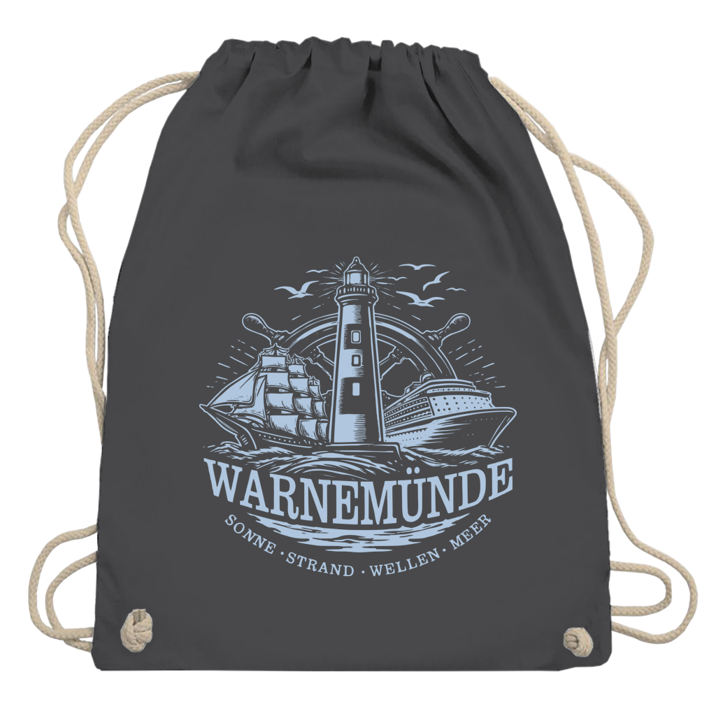 Kordelrucksack "Warnemünde Leuchtturm" #500
