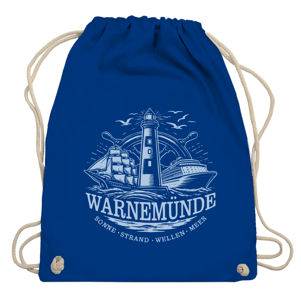Kordelrucksack "Warnemünde Leuchtturm" #500