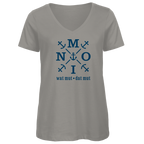 T-Shirt Damen V-Neck "MOIN"#504