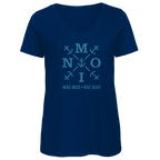 T-Shirt Damen V-Neck "MOIN"#504
