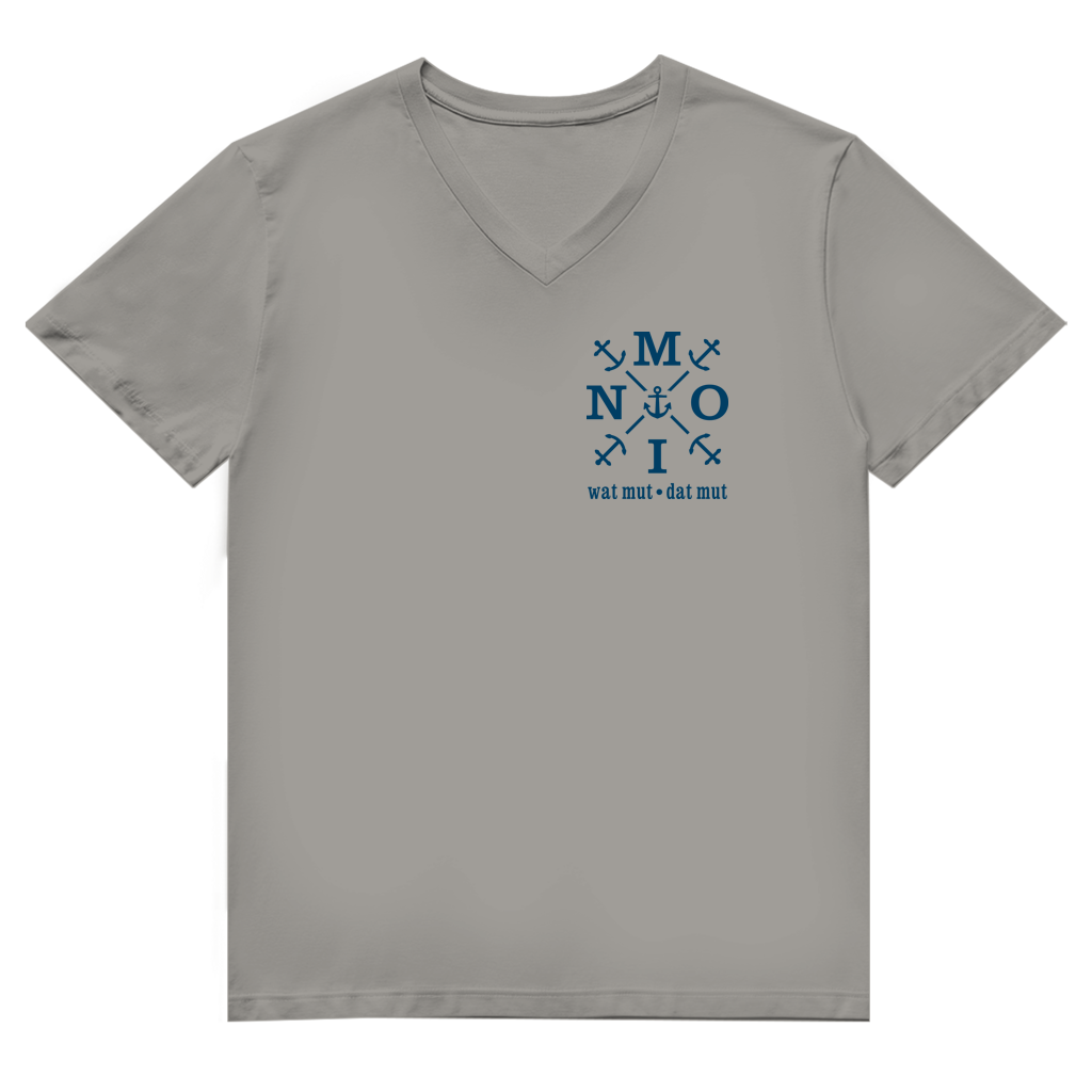 T-Shirt Herren V-Neck "MOIN"#504