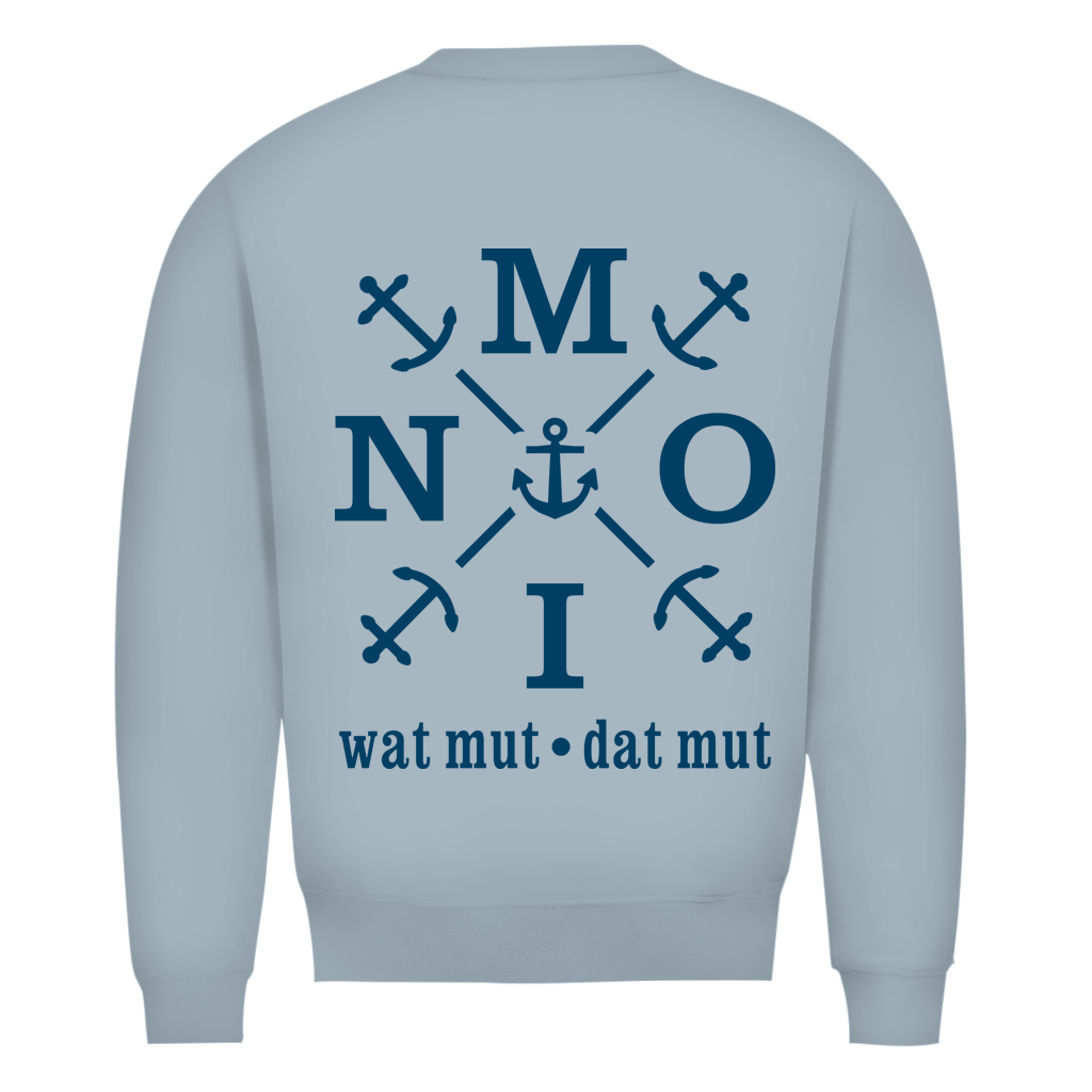 Sweatshirt Herren "MOIN"#504 - beidseitiger Druck