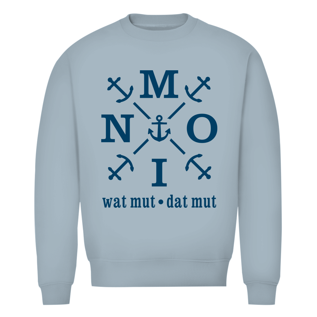 Sweatshirt Herren "MOIN"#504 - beidseitiger Druck