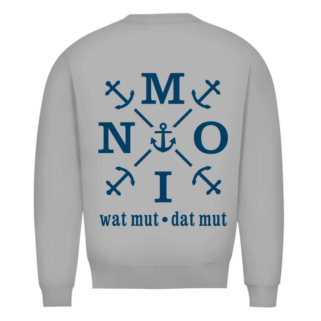 Sweatshirt Herren "MOIN"#504 - beidseitiger Druck