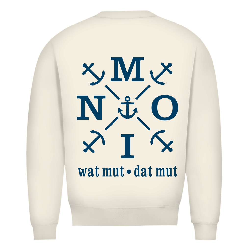 Sweatshirt Herren "MOIN"#504 - beidseitiger Druck