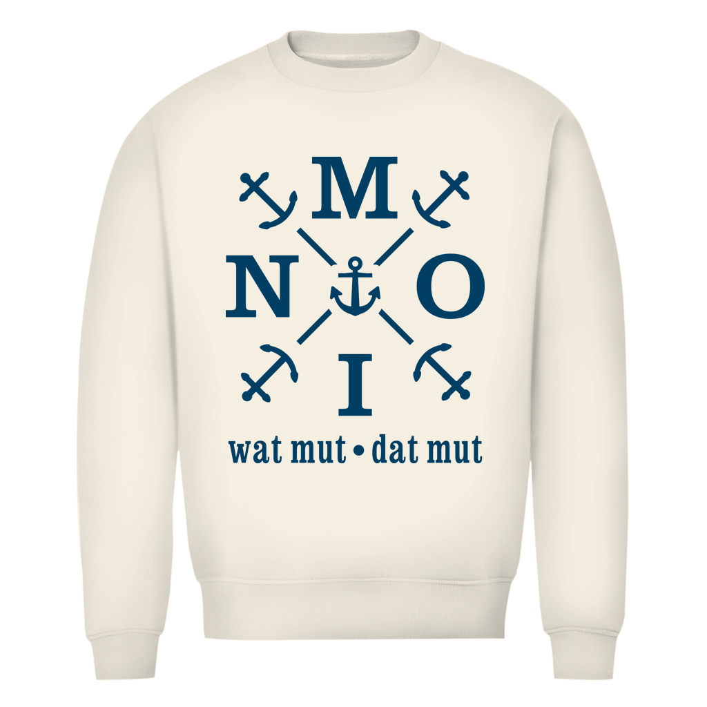 Sweatshirt Herren "MOIN"#504 - beidseitiger Druck