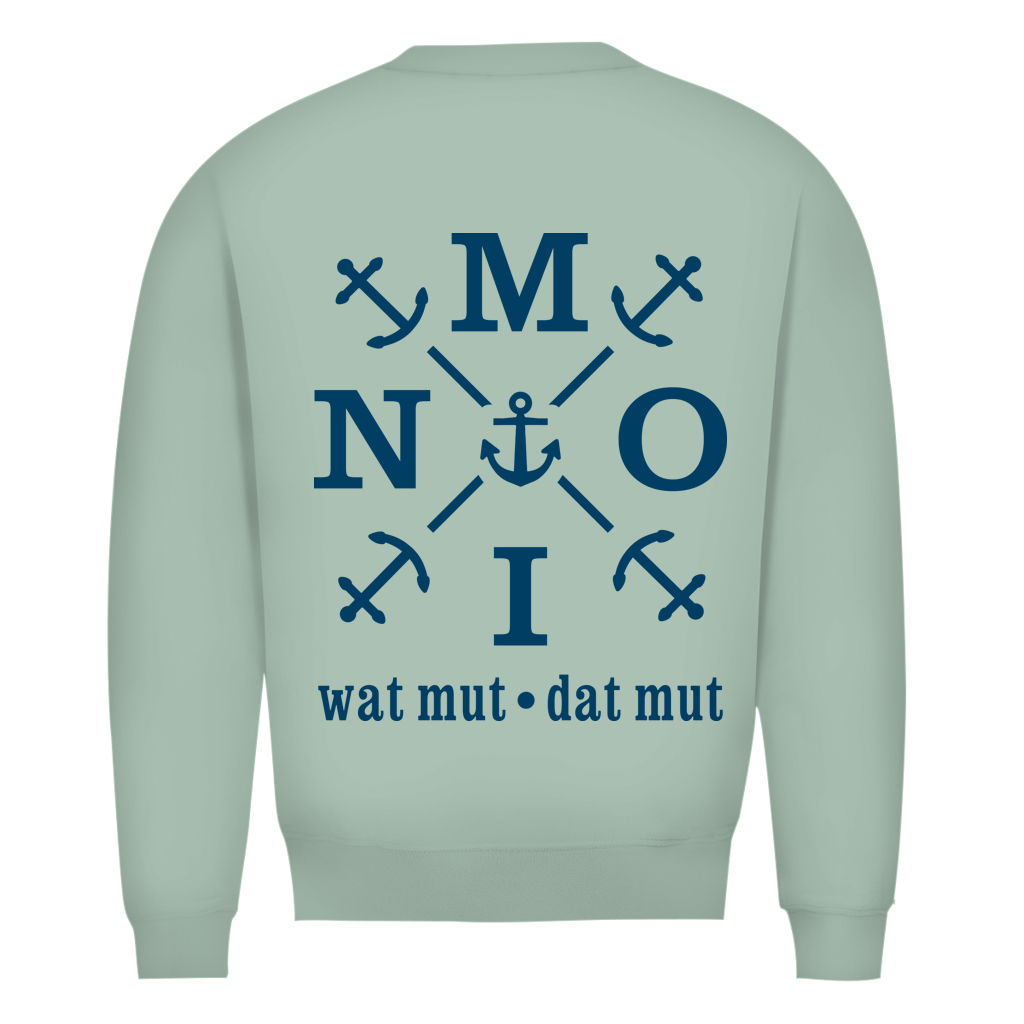 Sweatshirt Herren "MOIN"#504 - beidseitiger Druck