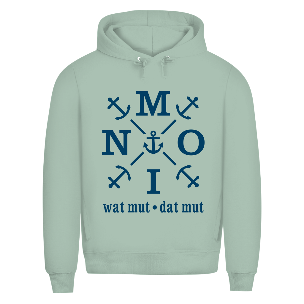 Hoodie Herren  "MOIN"#504 - einseitiger Druck
