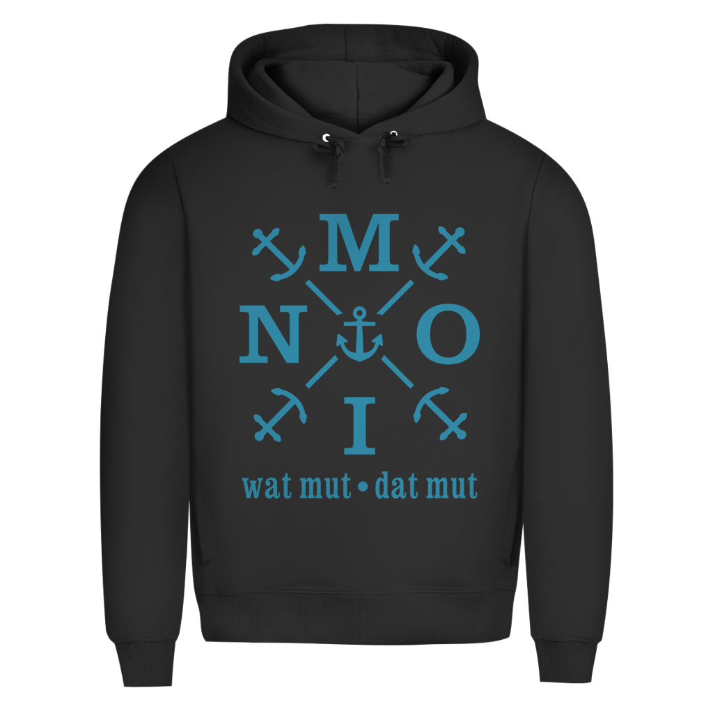 Hoodie Herren  "MOIN"#504 - einseitiger Druck