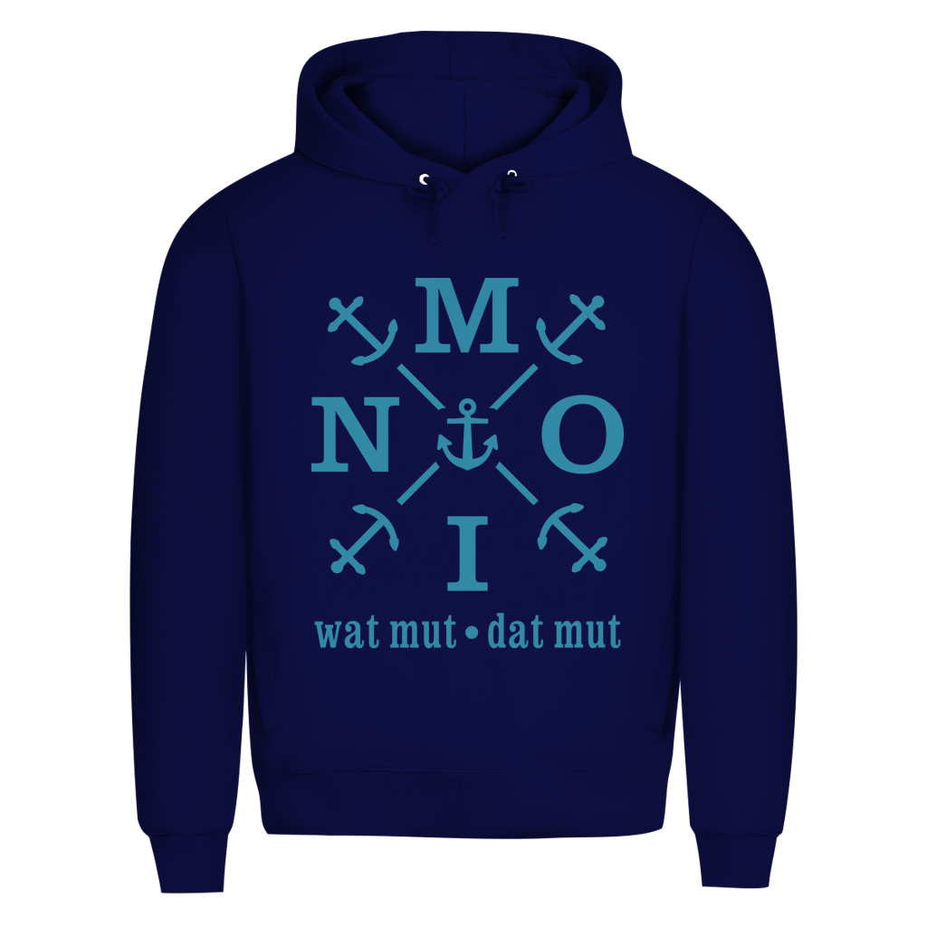 Hoodie Herren  "MOIN"#504 - einseitiger Druck