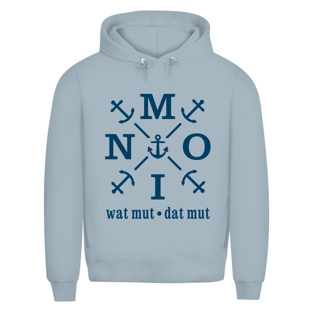 Hoodie Herren  "MOIN"#504 - einseitiger Druck