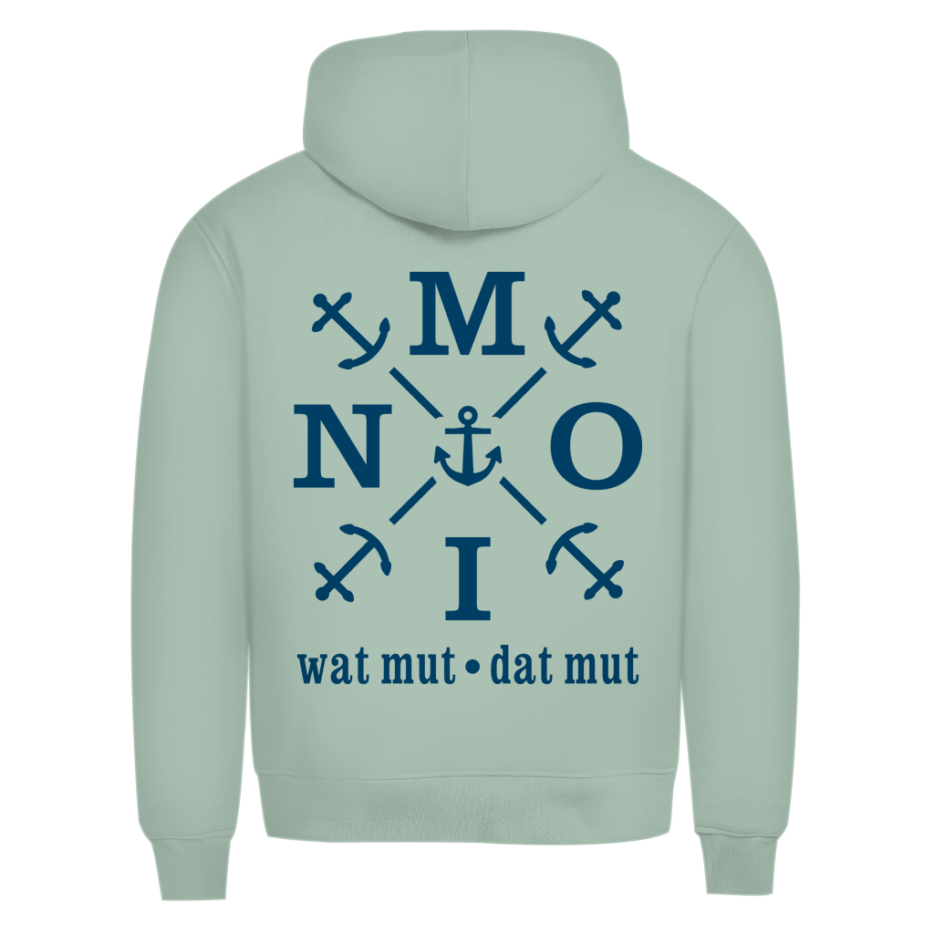Hoodie Herren "MOIN"#504 - beidseitiger Druck